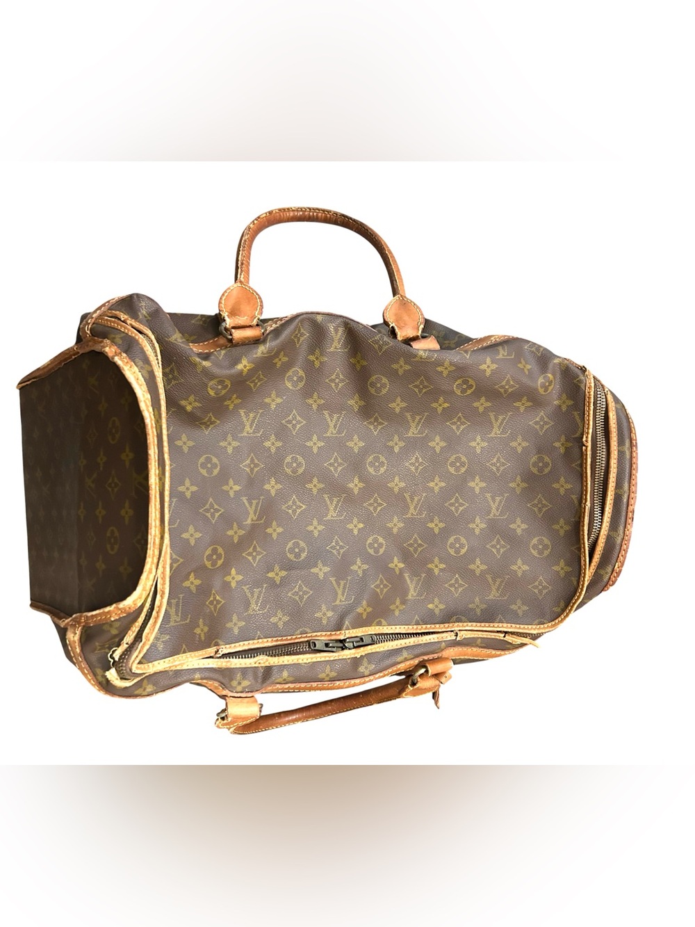 Louis Vuitton Sac Chasseur 55 LV Monogram Canvas Vintage Travel Bag Luggage Tote - Picture 9 of 13